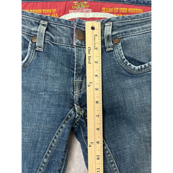 Sergeant Pepper Made in USA Bootcut Jeans Y2K Stars Indie Sleaze sz 29 Low Rise - Picture 8 of 10
